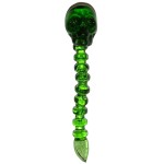 Dabber Szklany "Zielona Czaszka" CLOVER SKULL do olejku 12 cm