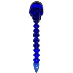 Dabber Szklany "Niebieska Czaszka" CLOVER SKULL do olejku 12 cm