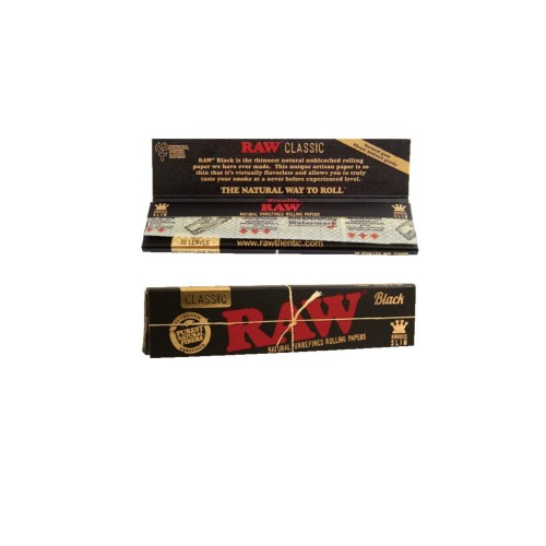 Bibułka RAW BLACK King Size Slim