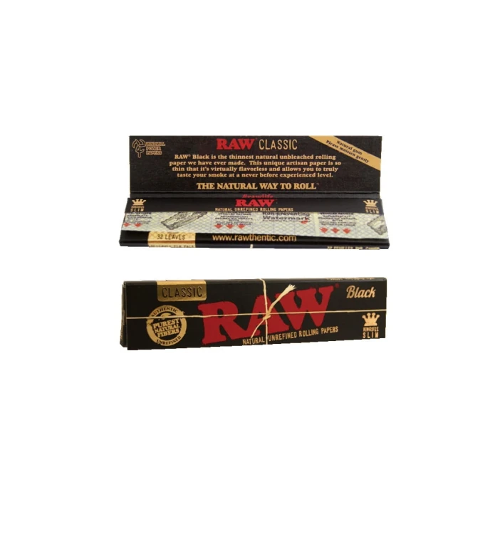 BOX - 50 x Bibułka RAW BLACK KS Slim