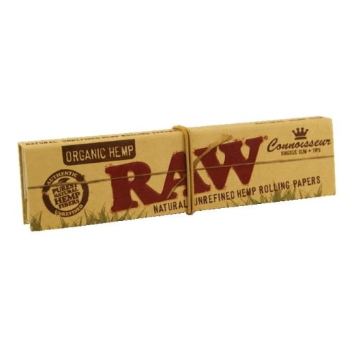 Bibułka RAW Organic Connoisseur KS Slim + Tips