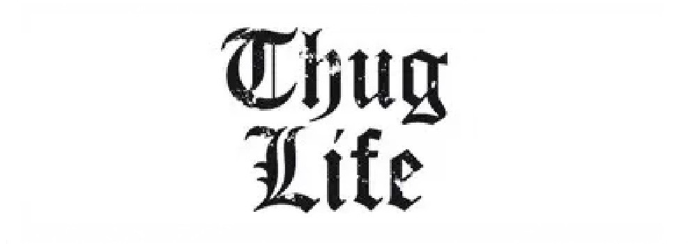 logo marki thug life , thug life