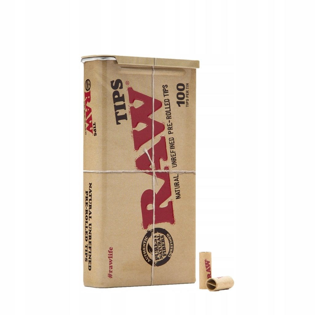 Zdjęcie przedstawia produkt Filterki RAW 6,5 x 18mm w metalowej puszce 100 szt.