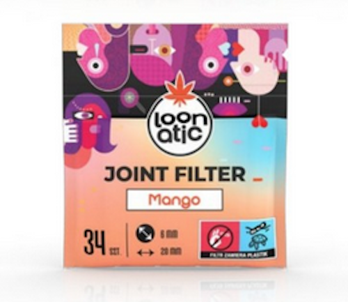 Na zdjęciu widoczne są Filtry - Loonatic Slim 6mm Mango 34szt..