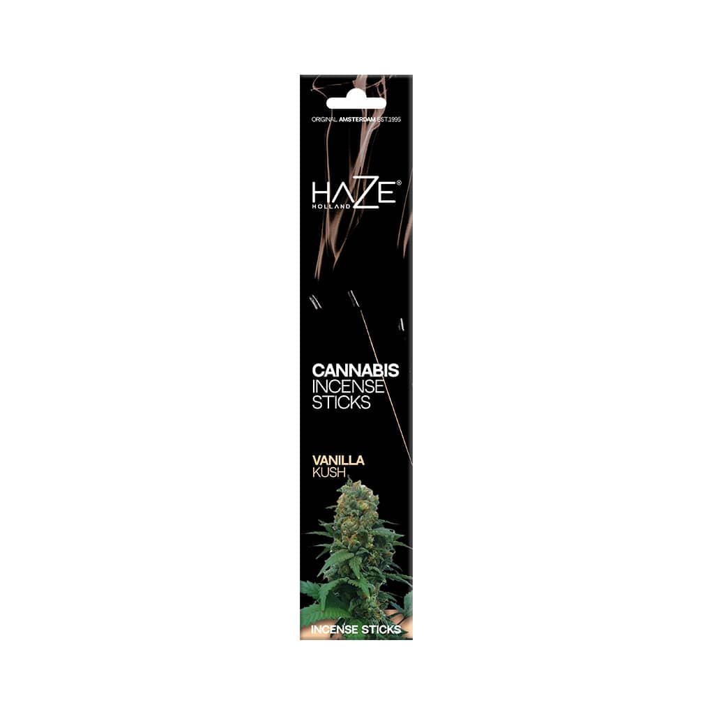 Zdjęcie przedstawia produkt Konopne kadzidełka zapachowe HaZe - Wanilia.