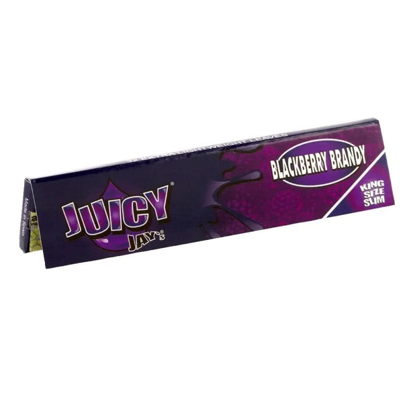 Na zdjęciu widoczne są Bibułki Juicy Jay's Blackberry Brandy King Size Slim - Jeżyna.