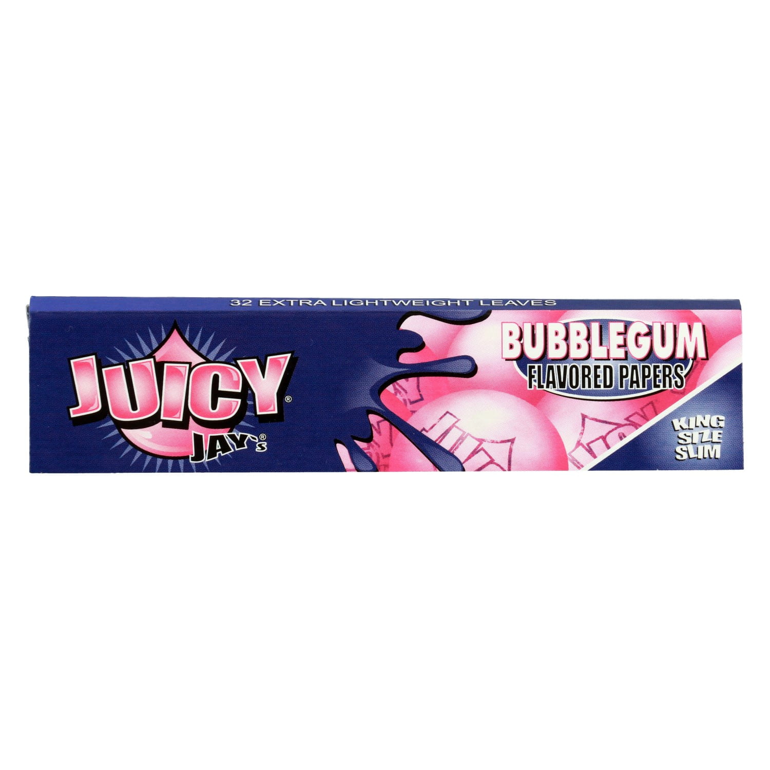 Na zdjęciu widoczne są Bibułki Juicy Jay's Bubble Gum King Size Slim - Guma do Żucia.