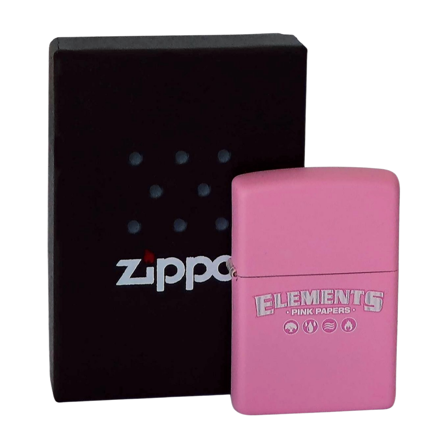 Zdjęcie przedstawia Zapalniczka Benzynowa Zippo ELEMENTS Pink.
