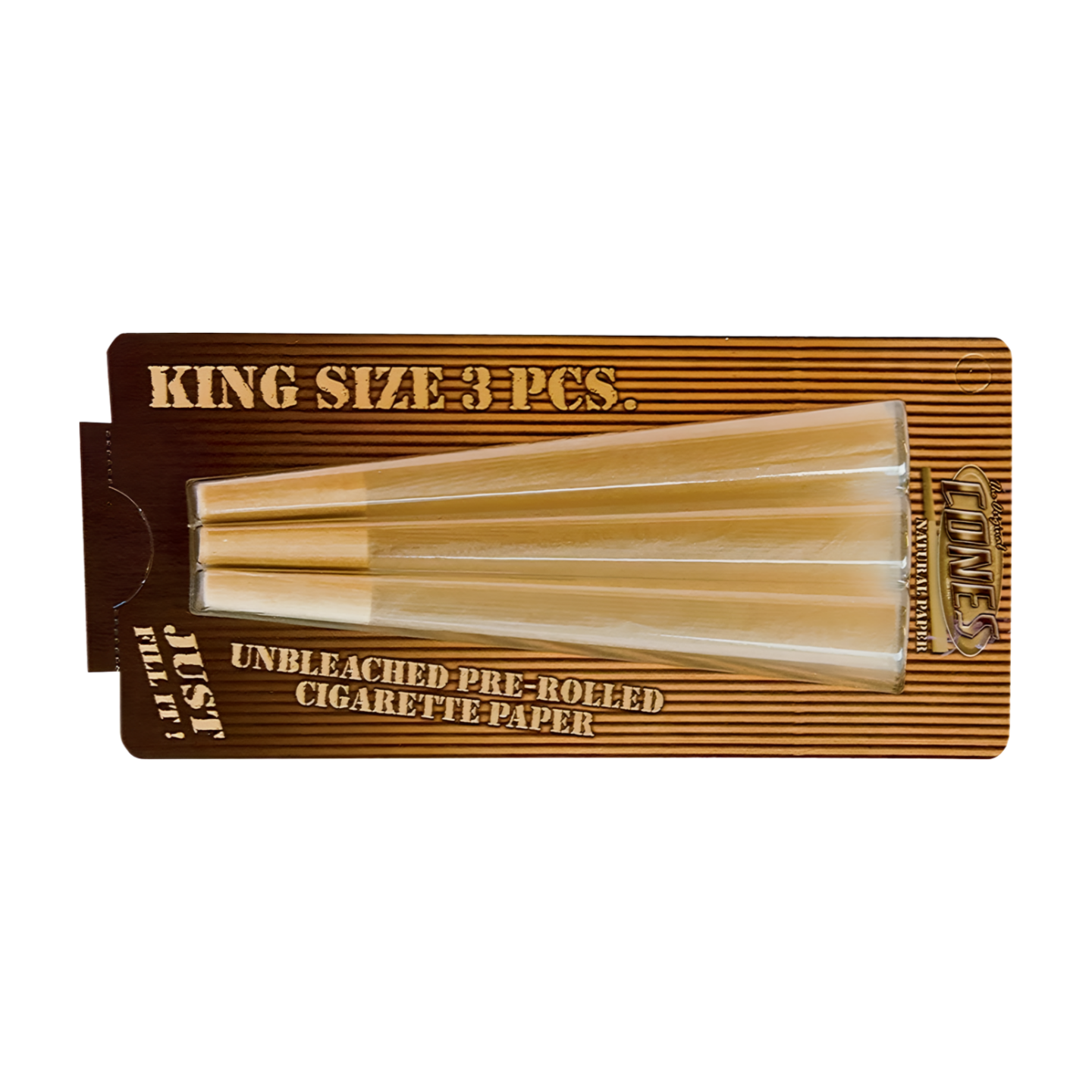 Na zdjęciu widoczne są Bibułki skręcone Cones MountainHigh Natural KS 3 szt.
