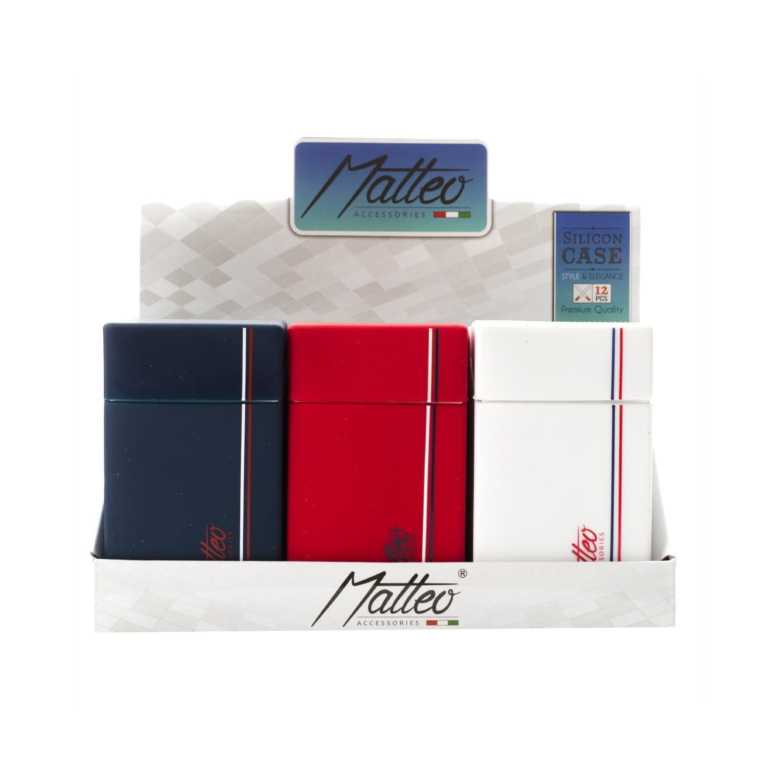 Zdjęcie przedstawia produkt Pudełko silikonowe na papierosy MATTEO THICK BOX.