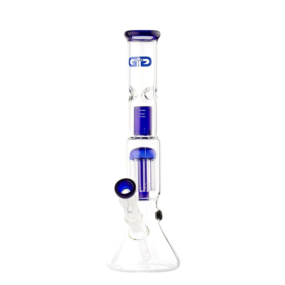 Zdjęcie przedstawia Bongo GRACE GLASS Blue Shotgun 35 cm.