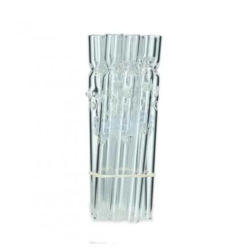 Zdjęcie przedstawia Lufka szklana S2 Clear Spherule Strait 12cm 10szt.