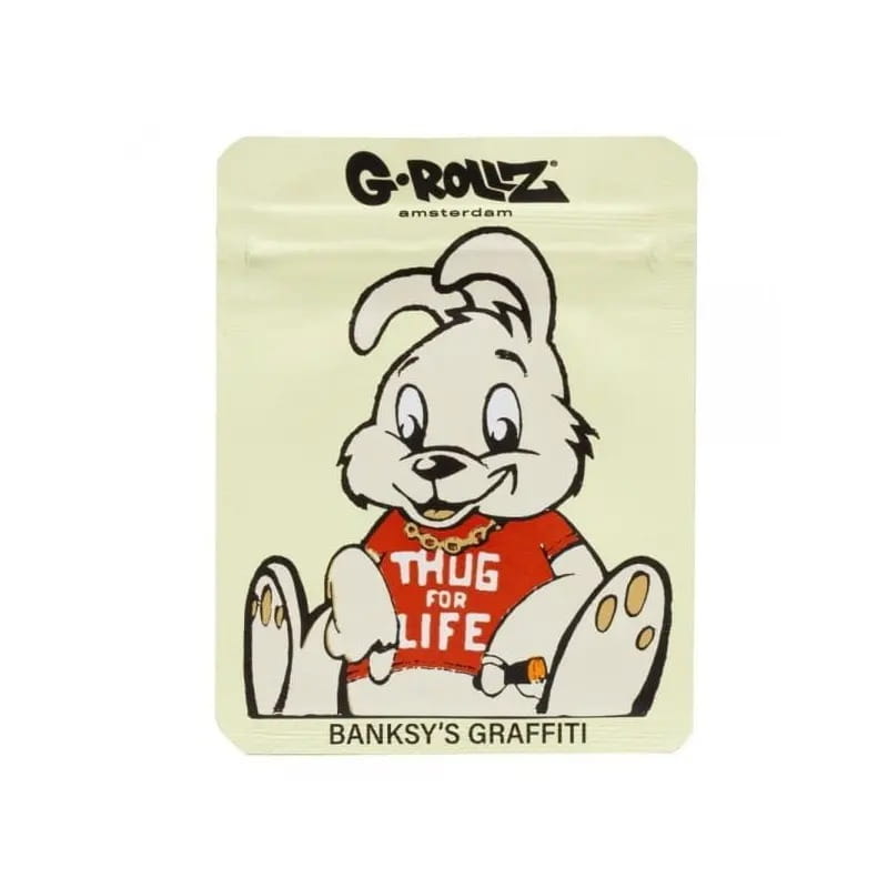 Zdjęcie przedstawia produkt Torebka schowek Banksy Thug for Life 65x85mm 1szt.
