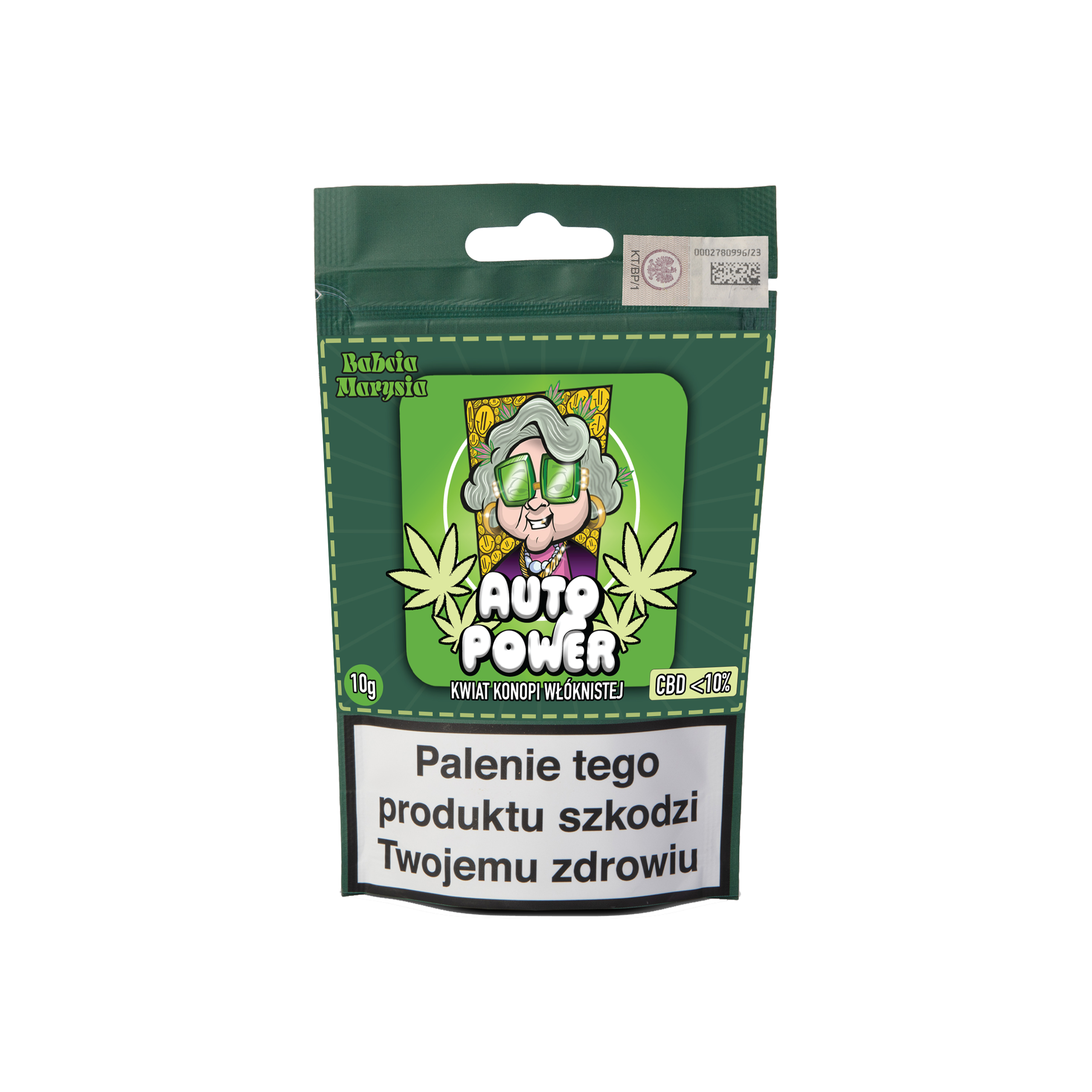 Zdjęcie przedstawia produkt Susz CBD Specjały babci Marysi - Auto Power 10g.