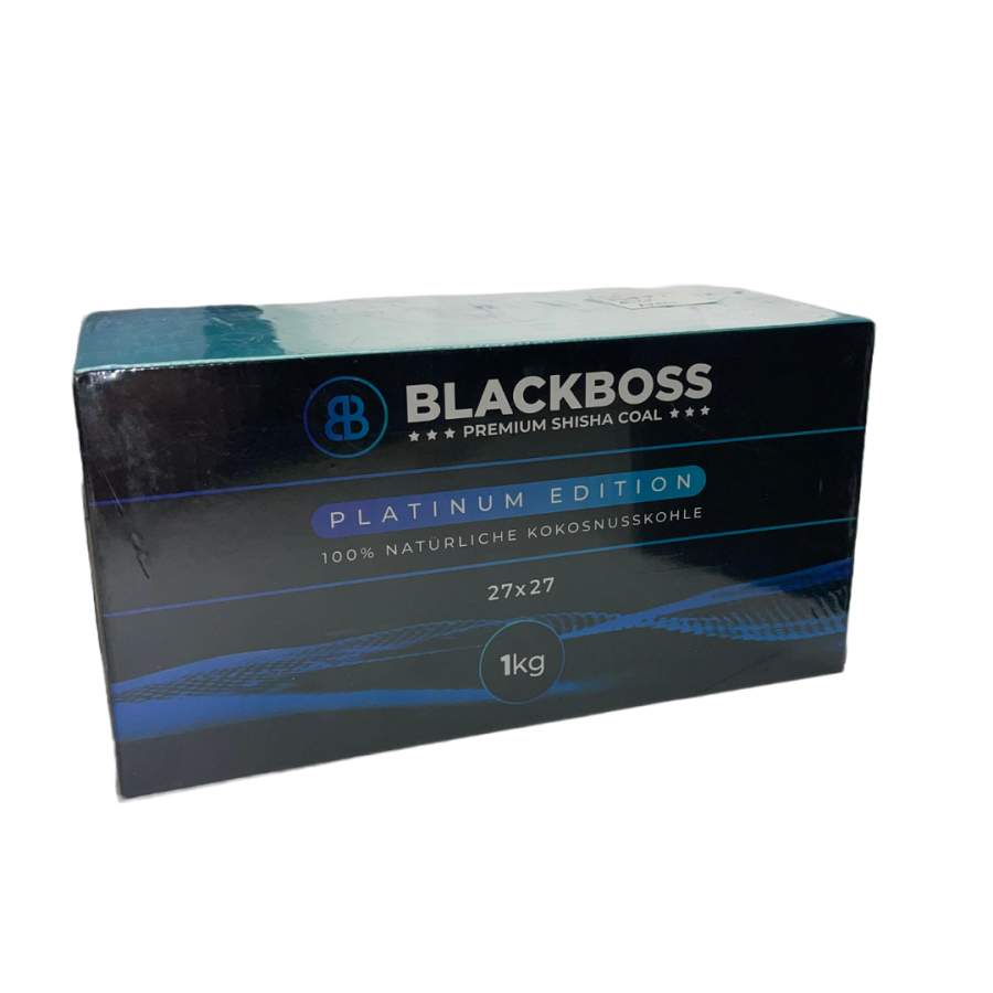 Zdjęcie przedstawia produkt Węgielki do shishy kokosowe BlackBoss PLATINUM 1kg.