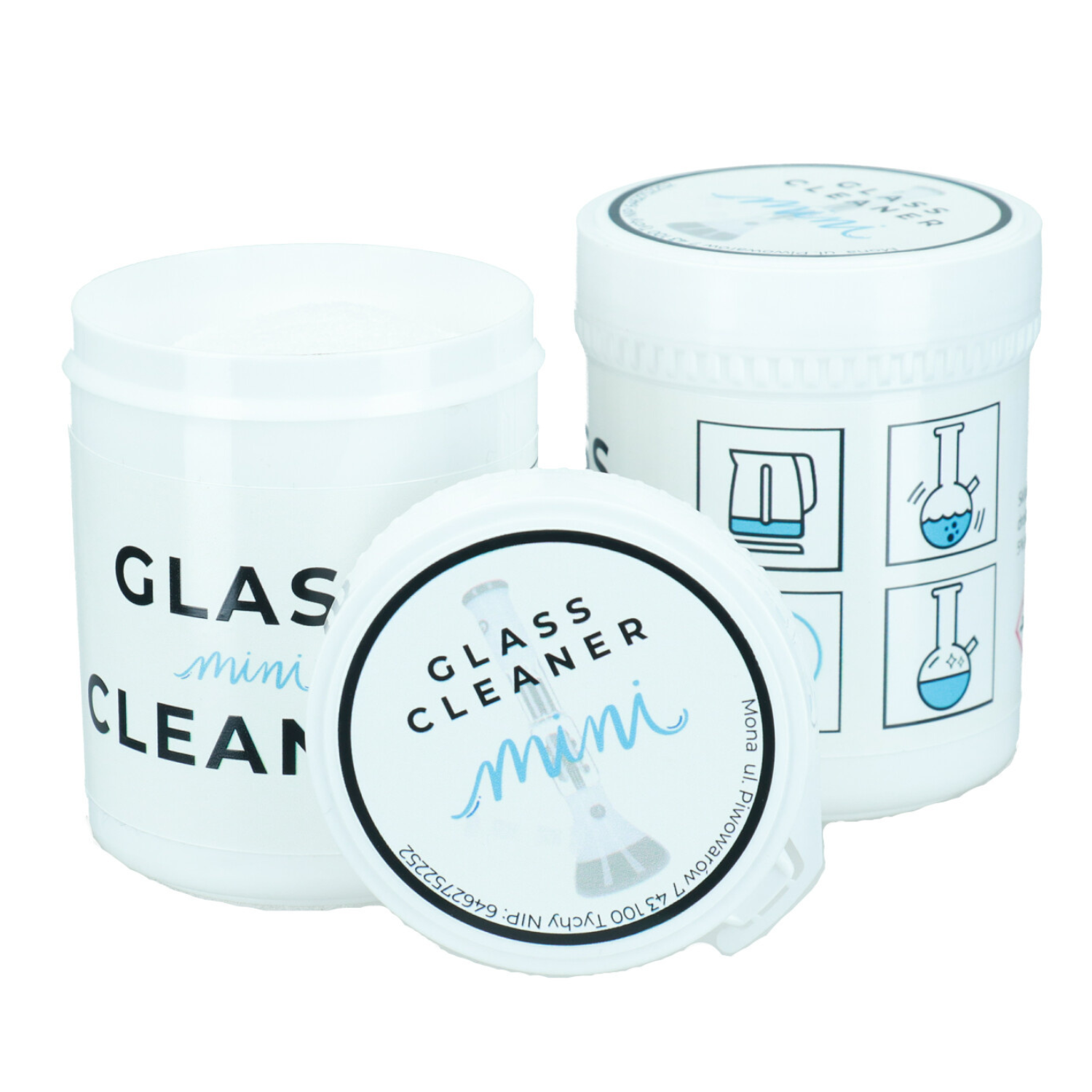 Zdjęcie przedstawia produkt Środek do Czyszczenia Bonga - Glass Cleaner Mini 100g.