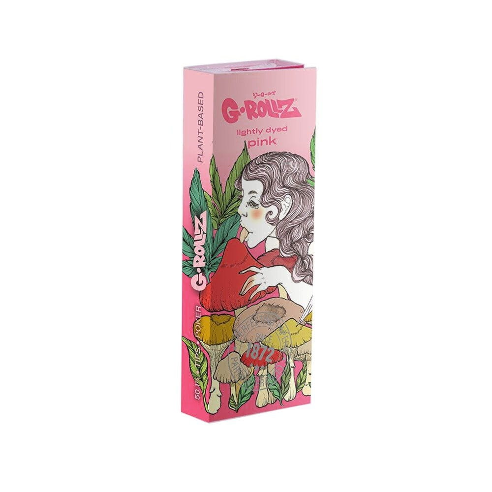 Na zdjęciu widoczne są Bibułki G-Rollz Mushroom Lady Pink 1 1/4+tipy.
