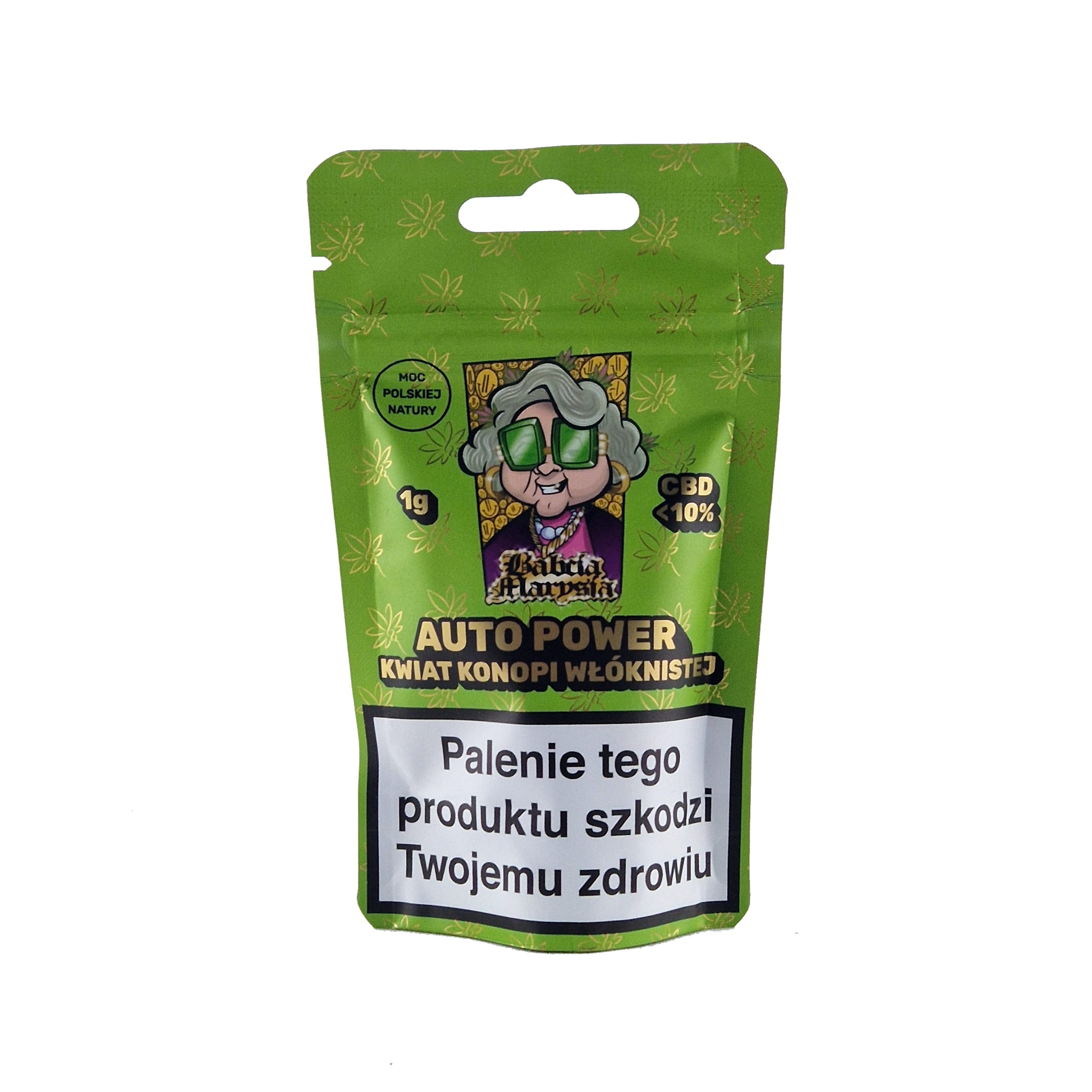 Zdjęcie przedstawia produkt Susz CBD Specjały babci Marysi - Auto Power 1g.