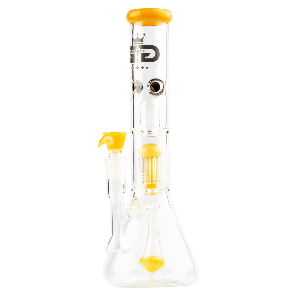 Zdjęcie przedstawia Bongo Szklane Grace Glass Limited Edition Beaker Yellow 35 cm.