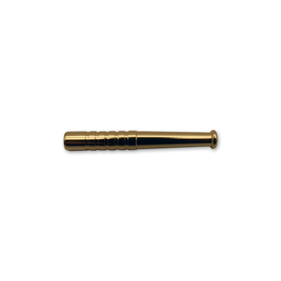 Zdjęcie przedstawia produkt Aluminiowa rurka do wciągania Baseball 59 mm - Złota.