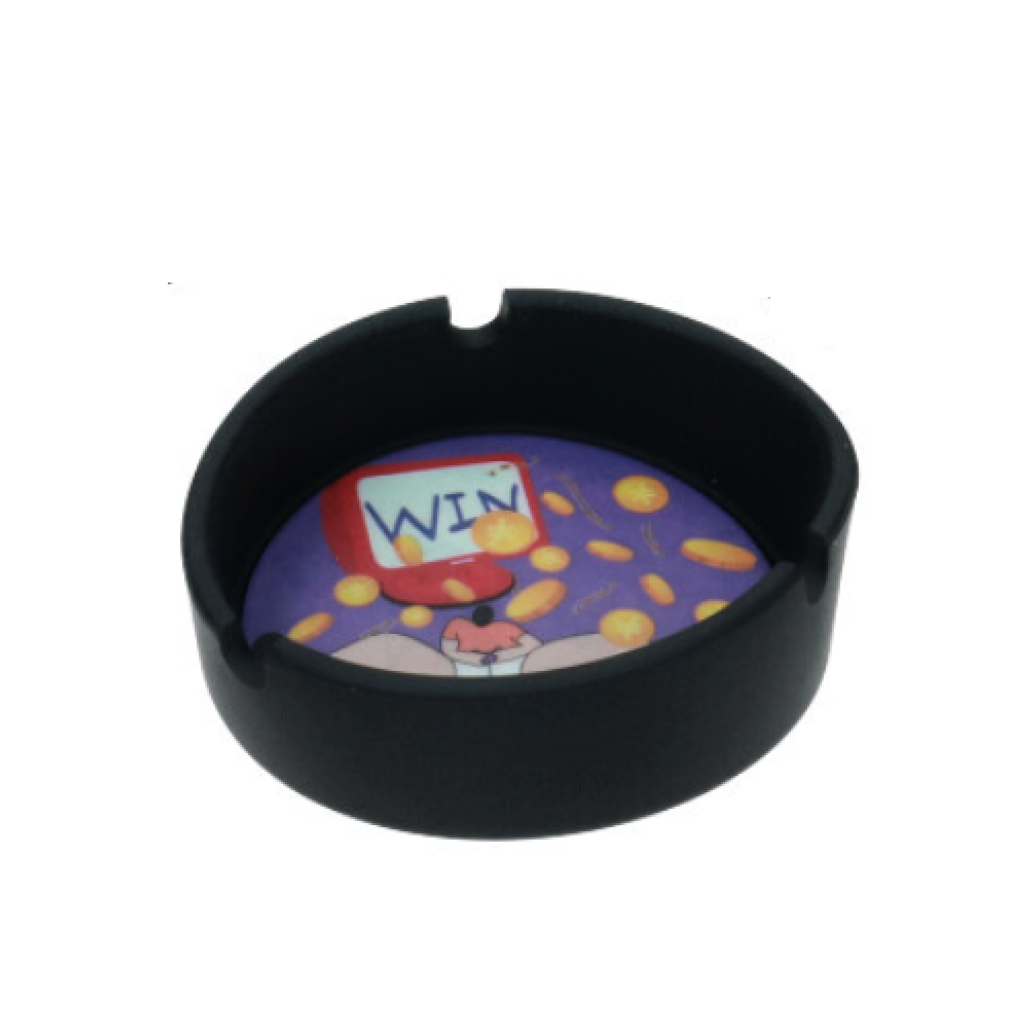 Zdjęcie przedstawia Popielniczka Silikonowa Krejzi 8,7 cm - Mix wzorów.