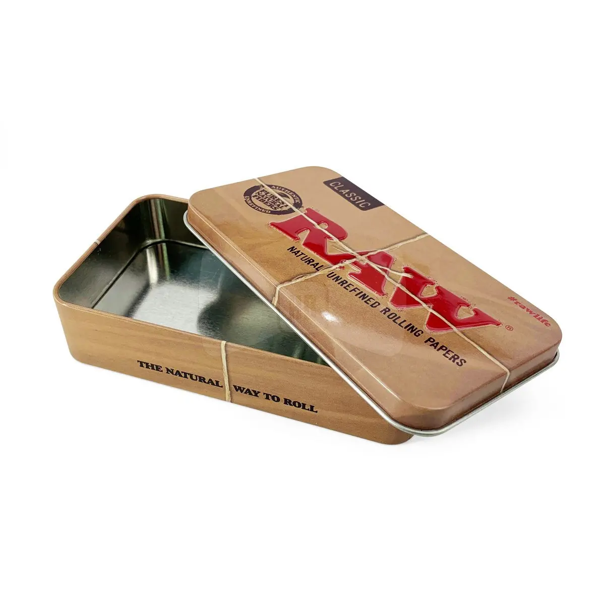 Zdjęcie przedstawia produkt Metalowy pojemnik RAW Tin Case.