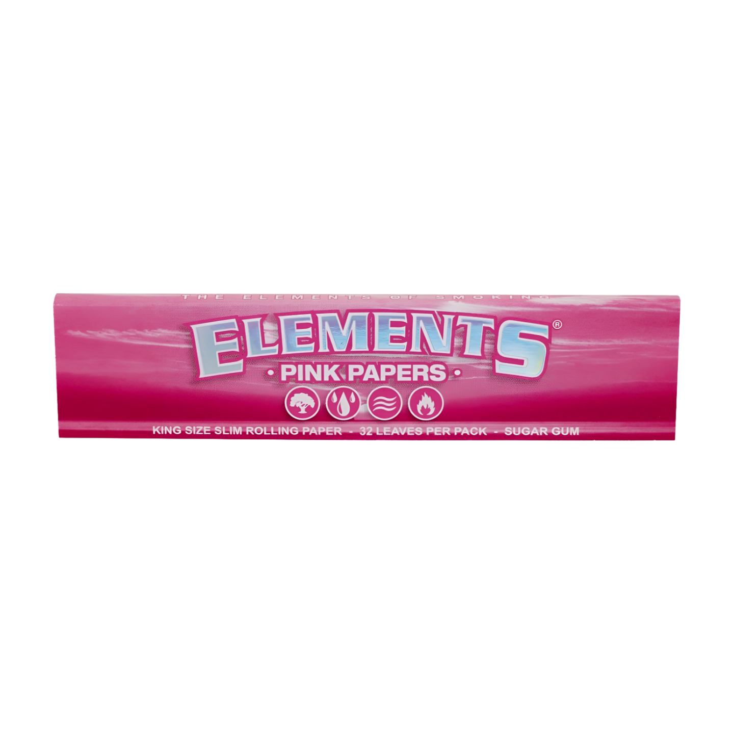 Na zdjęciu widoczne są Bibułki Elements PINK King Size Slim.