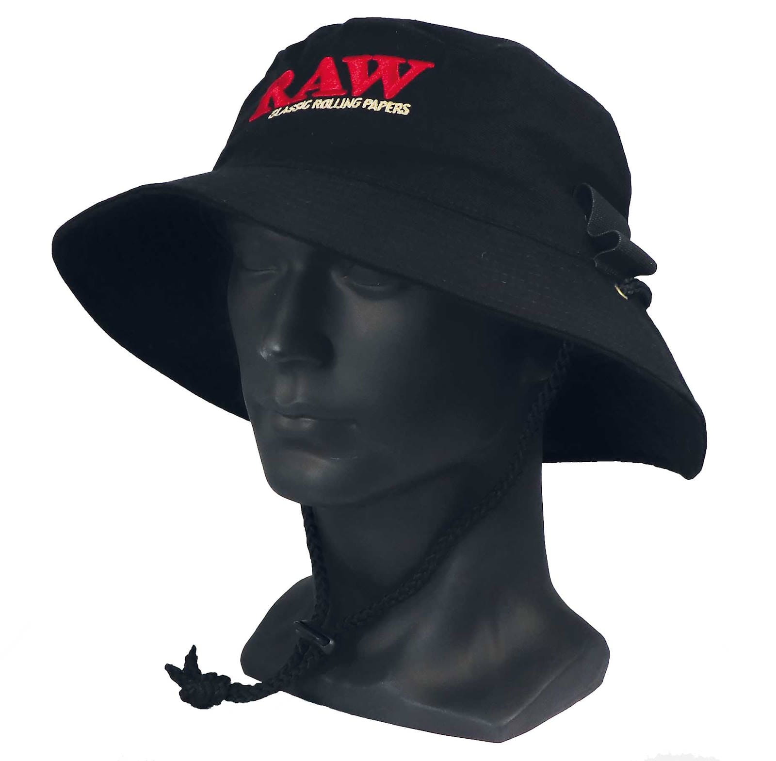Zdjęcie przedstawia produkt Kapelusik Bucket Hat Raw Czarny rozmiar M.