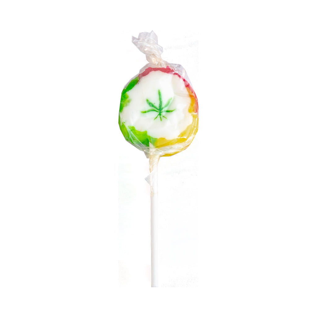 Zdjęcie przedstawia produkt Lizak o smaku konopnym - Reggae.