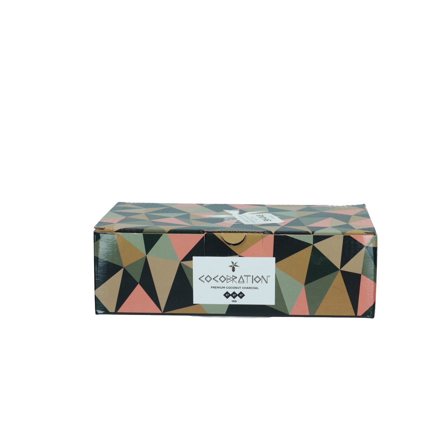 Zdjęcie przedstawia produkt Węgielki do shishy kokosowe Cocobration 1kg 27 mm.