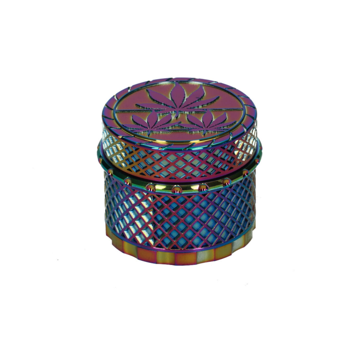 Zdjęcie przedstawia Młynek metalowy Crate 4 części 55 mm.