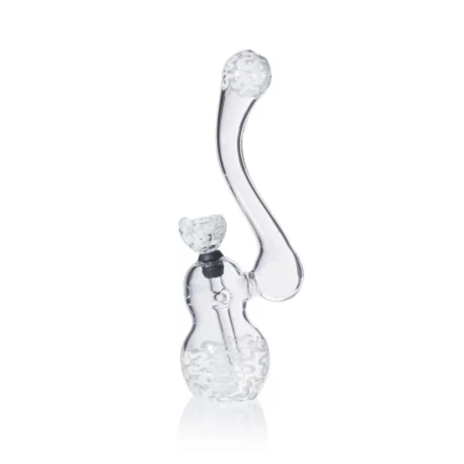 Zdjęcie przedstawia produkt Bubbler szklany artystyczny "Chmury" 19 cm MIX KOLOR.