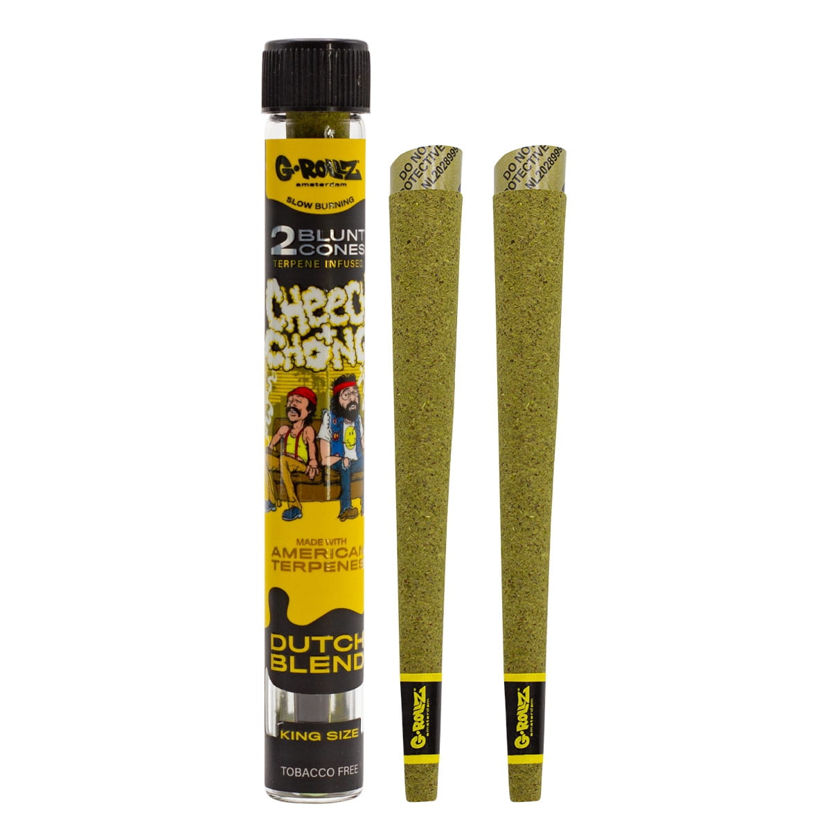 Zdjęcie przedstawia produkt Wrapy Konopne G-Rollz Cheech &amp; Chong Dutch Blend - 2 szt..