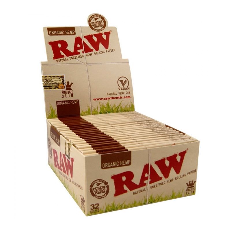 Zdjęcie przedstawia produkt Bibułka RAW ORGANIC HEMP KS Slim BOX.