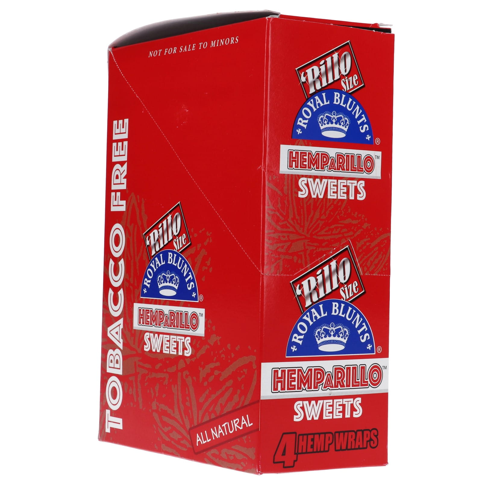 Zdjęcie przedstawia produkt BOX - 15 x Bibułka Royal Blunt Hemparillo - Słodycz.