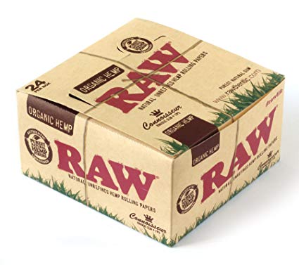 Zdjęcie przedstawia produkt BOX - 24 x Bibułka RAW Organic Connoisseur KS Slim + Tips.