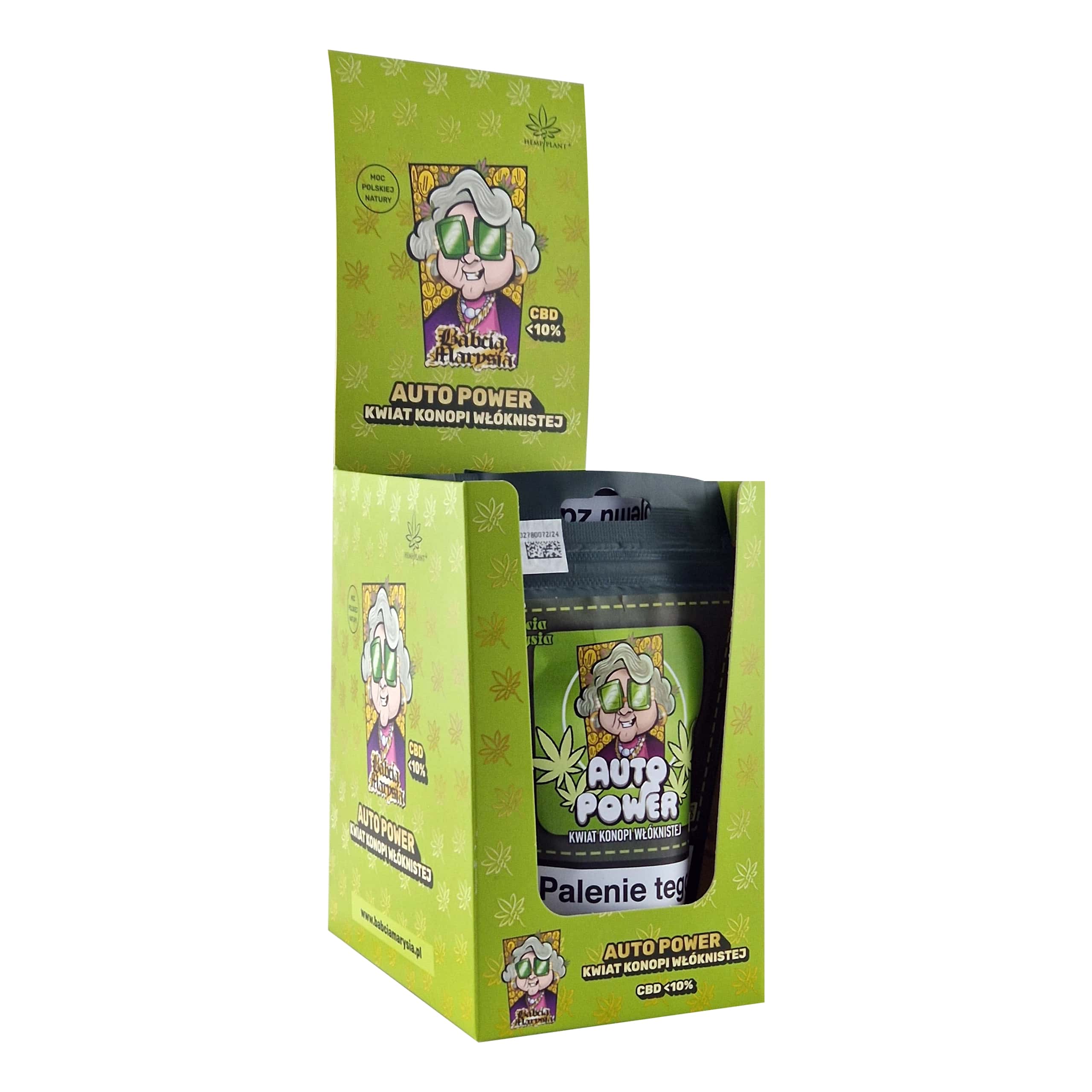 Zdjęcie przedstawia produkt BOX - 5 x Susz CBD Specjały babci Marysi - Auto Power 10g.
