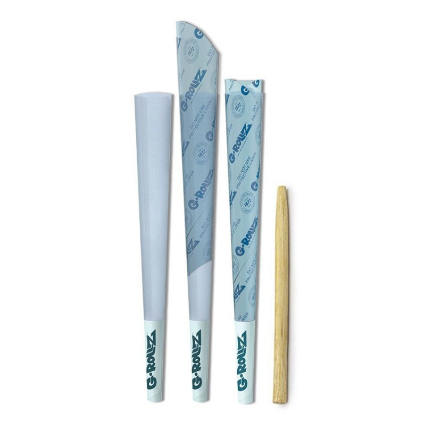 Zdjęcie przedstawia produkt Wrapy Konopne G-Rolls Tiki KS Blue 3szt.
