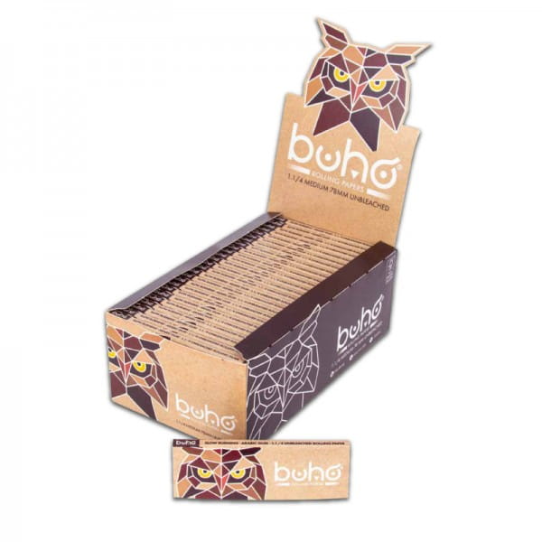 Zdjęcie przedstawia produkt BOX - 50 x Bibułki BUHO Natural 1 1/4.