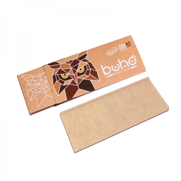 Zdjęcie przedstawia produkt BOX - 40 x Bibułki BUHO Natural King Size Slim - 200 szt..