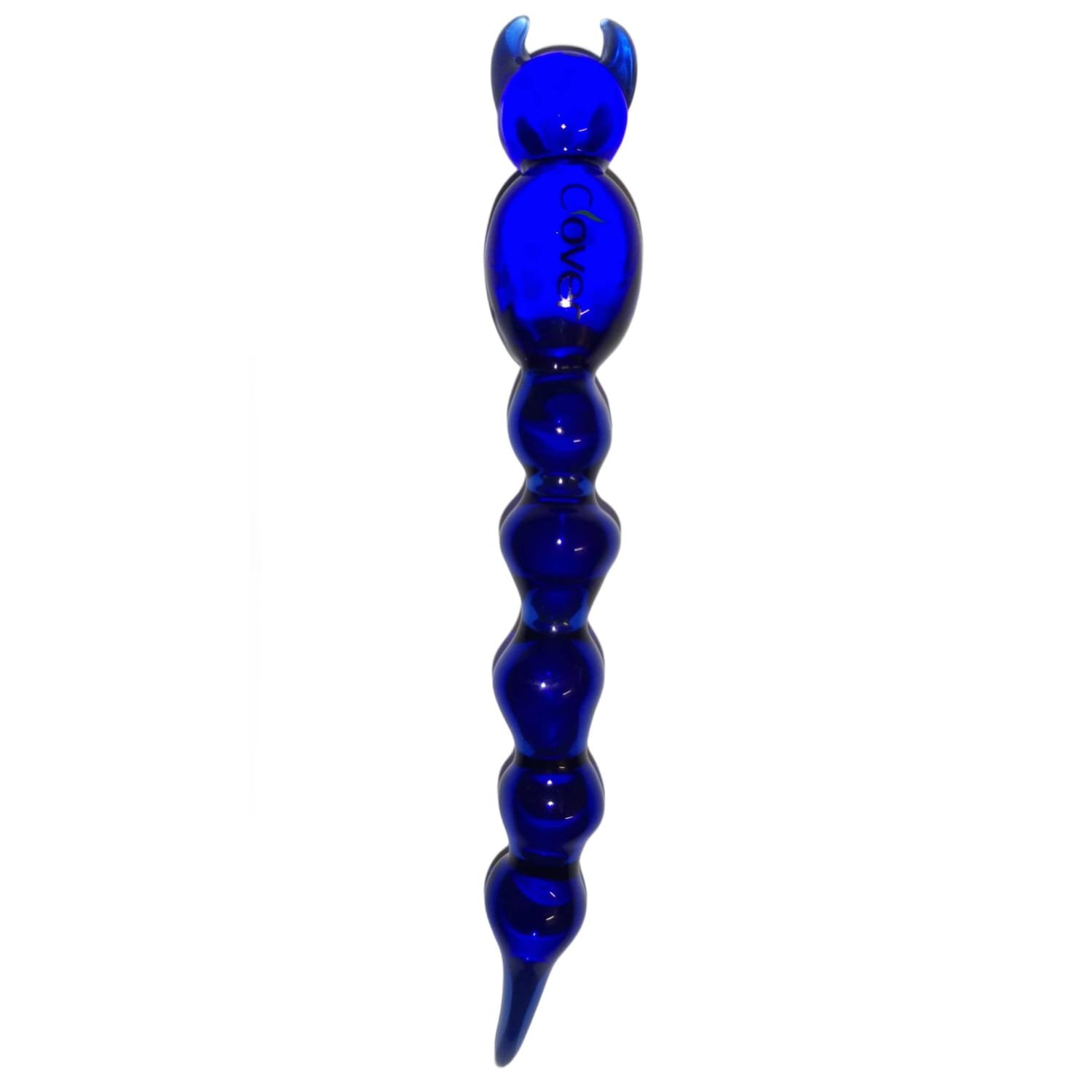 Zdjęcie przedstawia produkt Dabber Szklany "Niebieski Skorpion" CLOVER SKORPION do olejku 14 cm.