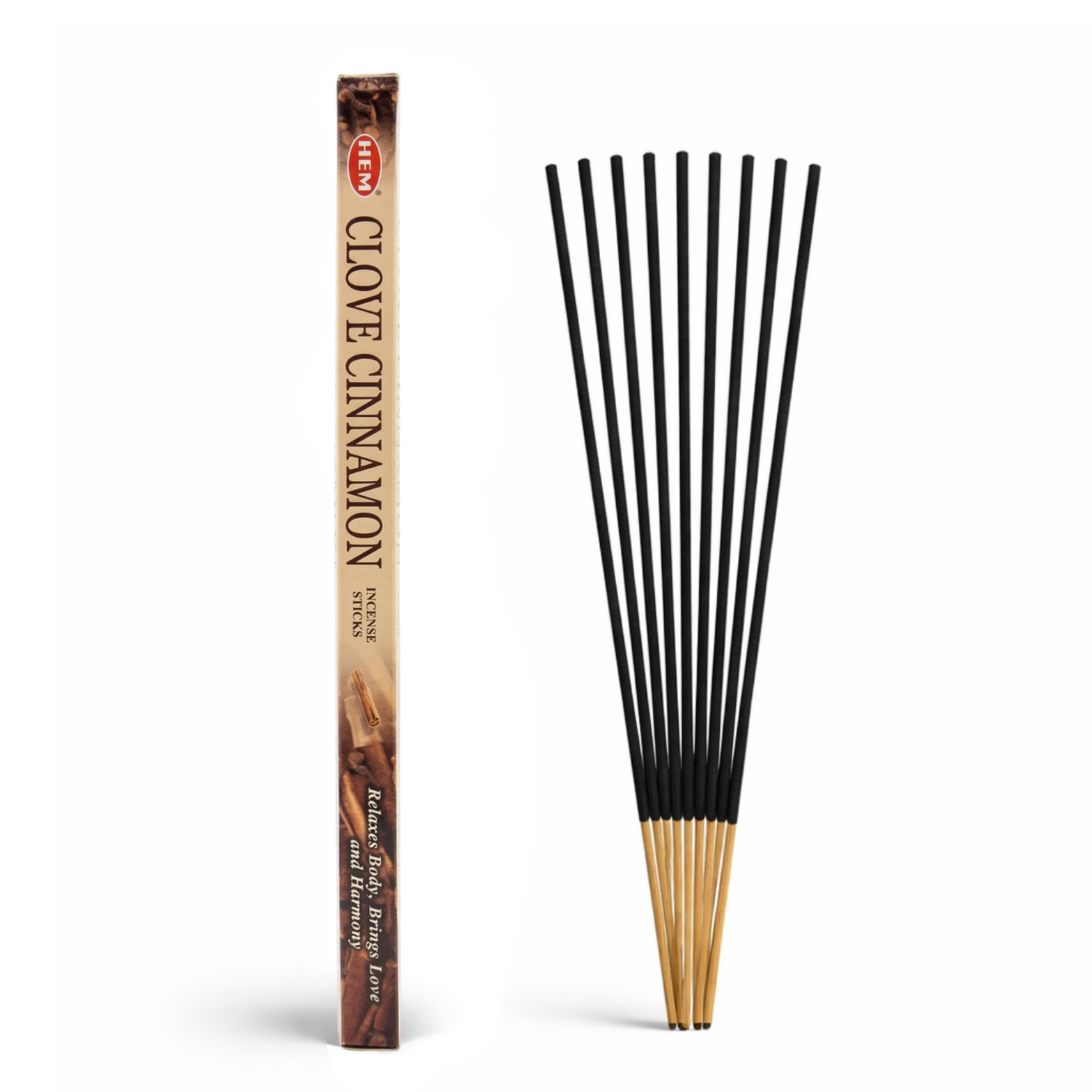 Zdjęcie przedstawia produkt Kadzidełka zapachowe HEM Clove - Cinnamon.