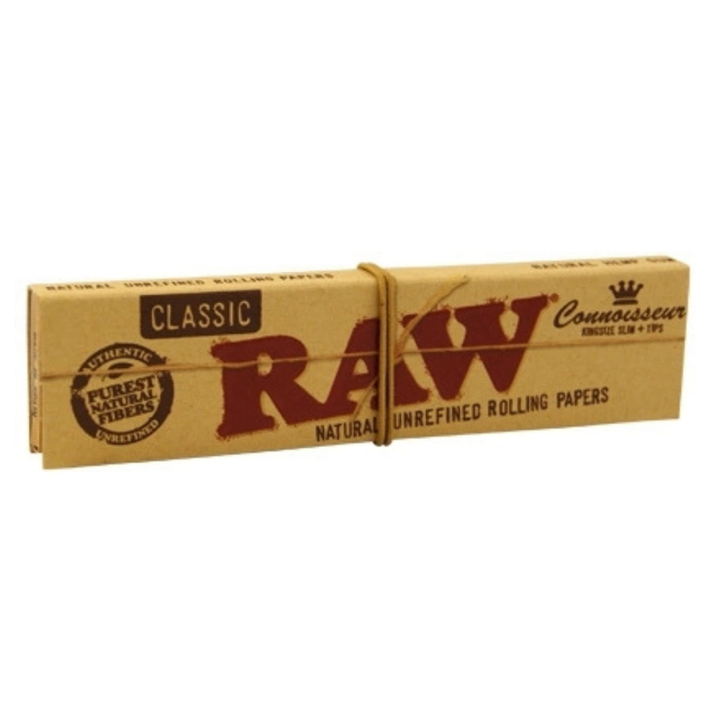 Zdjęcie przedstawia produkt Bibułka RAW Connoiseur KS Slim + Tips.
